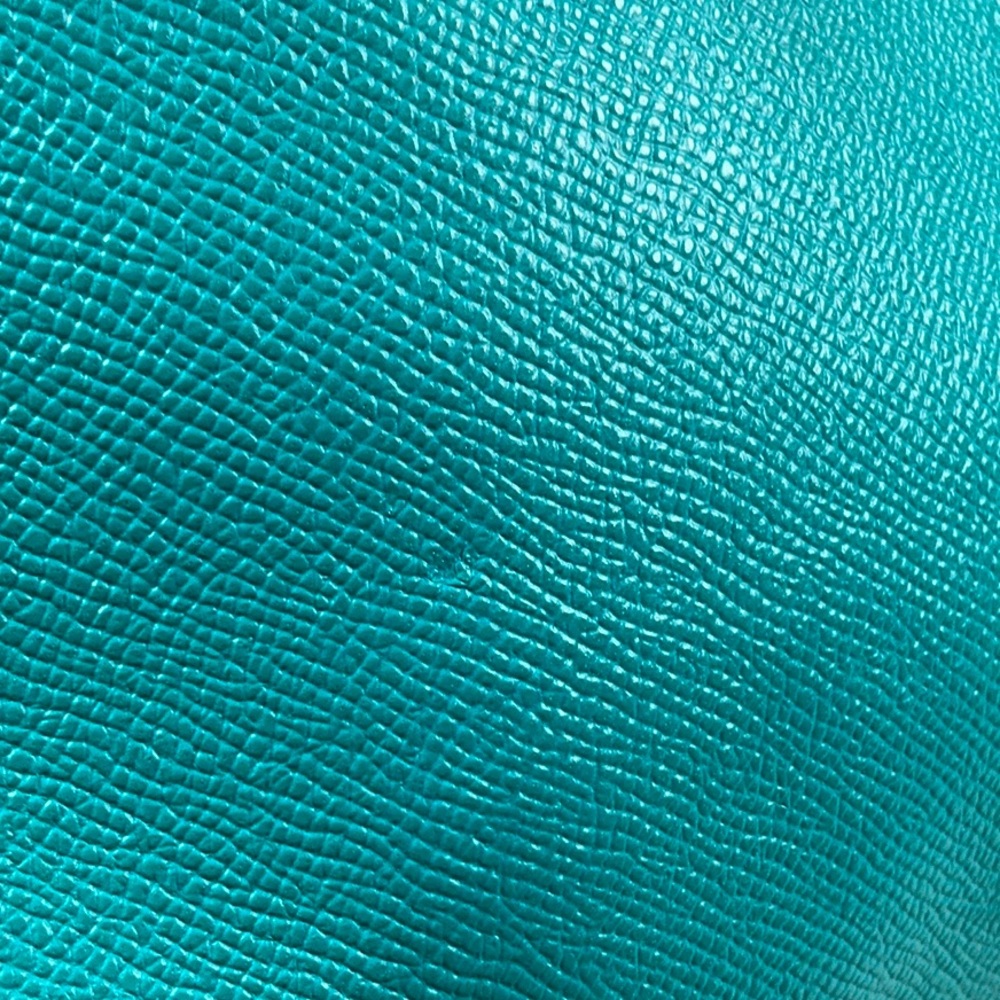 Coach Turnlock Carryall 29 Aqua Blue Teal Leather Shoulder Crossbody Satchel Bag - Picture 15 of 15